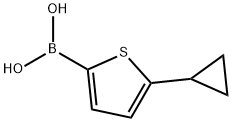 (5-cyclopropylthiophen-2-yl)boronic acid Struktur