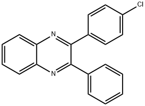 2-フェニル-3-(4-クロロフェニル)キノキサリン 化学構造式
