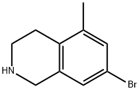 7-bromo-5-methyl-1,2,3,4-tetrahydroisoquinoline Struktur