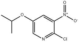 2-Chloro-5-isopropoxy-3-nitropyridine Struktur