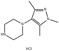 1-(1,3,5-trimethyl-1H-pyrazol-4-yl)piperazine dihydrochloride Structure