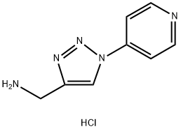 [1-(pyridin-4-yl)-1H-1,2,3-triazol-4-yl]methanamine dihydrochloride 结构式