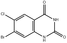 2,4(1H,3H)-Quinazolinedione, 6-chloro-7-bromo-, 1951439-31-8, 结构式