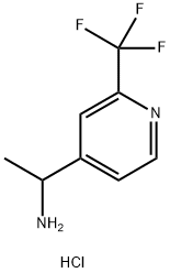 1-(2-(三氟甲基)吡啶-4-基)乙胺盐酸盐,1951440-08-6,结构式