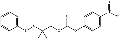 2-methyl-2-(pyridin-2-yldisulfanyl)propyl 4-nitrophenyl carbonate Structure