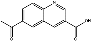 6-acetylquinoline-3-carboxylic acid Struktur