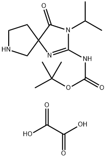 TERT-BUTYL (3-ISOPROPYL-4-OXO-1,3,7-TRIAZASPIRO[4.4]NON-1-EN-2-YL)CARBAMATE OXALATE,1956426-55-3,结构式