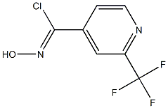 N-hydroxy-2-(trifluoromethyl)isonicotinimidoyl chloride Struktur