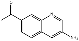1-(3-aminoquinolin-7-yl)ethanone 化学構造式