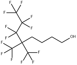 5,5-Bis(trifluoromethyl)-6,6,7,7,8,8,8-heptafluorooctan-1-ol Struktur