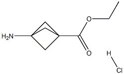 Ethyl 3-aminobicyclo[1.1.1]pentane-1-carboxylate hydrochloride Structure