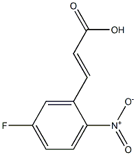 (E)-3-(5-fluoro-2-nitrophenyl)acrylic acid Structure