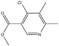 4-氯-5,6-二甲基烟酸甲酯, 1989675-62-8, 结构式