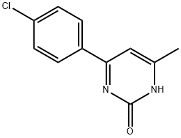 2-Hydroxy-4-(4-chlorophenyl)-6-methylpyrimidine Structure