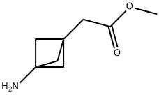 methyl 2-{3-aminobicyclo[1.1.1]pentan-1-yl}acetate 化学構造式