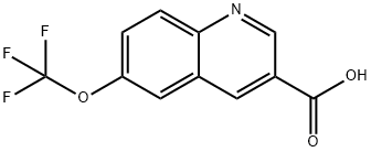 6-(trifluoromethoxy)quinoline-3-carboxylic acid Structure
