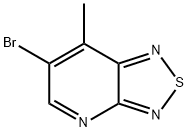 6-Bromo-7-methyl-[1,2,5]thiadiazolo[3,4-b]pyridine Struktur