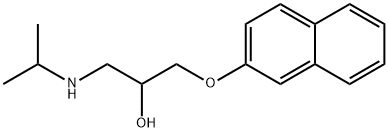 1-(naphthalen-2-yloxy)-3-[(propan-2-yl)amino]propan-2-ol Structure