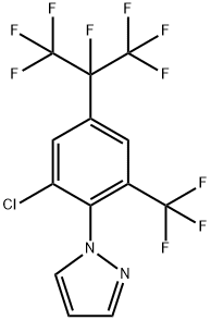 1-(2-chloro-4-(perfluoropropan-2-yl)-6-(trifluoromethyl)phenyl)-1H-pyrazole* Struktur