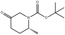 1-Piperidinecarboxylic acid, 2-methyl-5-oxo-, 1,1-dimethylethyl ester, (2R)- Structure