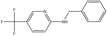 N-benzyl-5-(trifluoromethyl)pyridin-2-amine 化学構造式