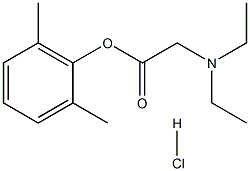 N,N-Diethylglycine-2,6-Xylyl Ester Hydrochloride Struktur