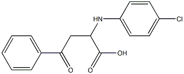 2-(4-chloroanilino)-4-oxo-4-phenylbutanoic acid Struktur