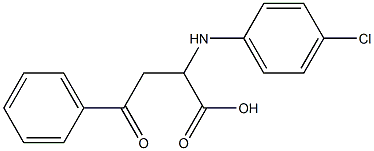 2-(4-chloroanilino)-4-oxo-4-phenylbutanoic acid 结构式