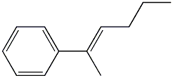 (1-Methyl-1-pentenyl)benzene. Structure