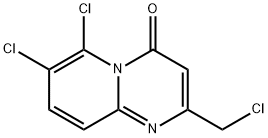 4H-Pyrido[1,2-a]pyrimidin-4-one,6,7-dichloro-2-(chloromethyl)- Structure