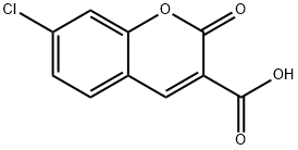 7-氯-2-氧代-2H-苯并吡喃-3-羧酸, 20300-58-7, 结构式