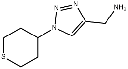 (1-(TETRAHYDRO-2H-THIOPYRAN-4-YL)-1H-1,2,3-TRIAZOL-4-YL)METHANAMINE 结构式