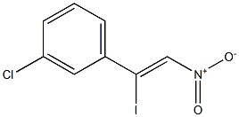 3-chloro-1-(1-iodo-2-nitro vinyl) benzene Structure