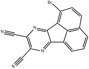 1-bromoacenaphtho[1,2-b]pyrazine-8,9-dicarbonitrile Structure