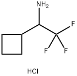 1-cyclobutyl-2,2,2-trifluoroethan-1-amine hydrochloride Structure