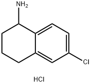 6-氯-1,2,3,4-四氢萘-1-胺盐酸盐 结构式