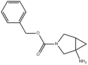 3-Azabicyclo[3.1.0]hexane-3-carboxylic acid, 1-amino-, phenylmethyl ester 化学構造式