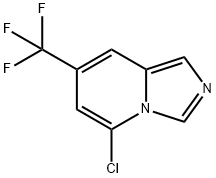 5-Chloro-7-(trifluoromethyl)imidazo[1,5-a]pyridine 化学構造式