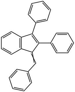 1H-Indene, 2,3-diphenyl-1-(phenylmethylene)-