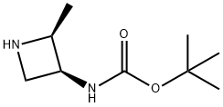 tert-butyl N-[(2S,3S)-2-methylazetidin-3-yl]carbamate 结构式
