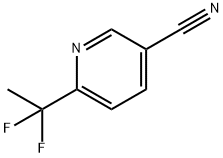 6-(1,1-Difluoroethyl)nicotinonitrile 结构式