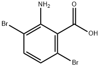 2-氨基-3,6-二溴苯甲酸,20776-66-3,结构式