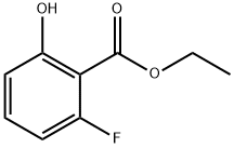 2-氟-6-羟基苯甲酸乙酯 结构式