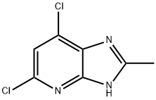 3H-Imidazo[4,5-b]pyridine, 5,7-dichloro-2-methyl- Struktur