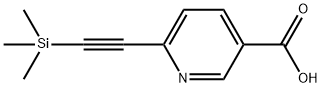 6-((trimethylsilyl)ethynyl)nicotinic acid Structure