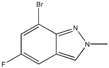 7-溴-5-氟-2-甲基-2H-吲唑,2090433-95-5,结构式