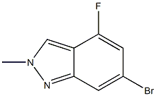 6-溴-4-氟-2-甲基-2H-吲唑,2092036-32-1,结构式