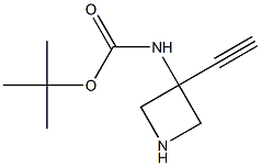 tert-butyl N-(3-ethynylazetidin-3-yl)carbamate Struktur
