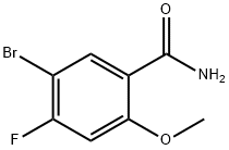 5-Bromo-4-fluoro-2-methoxy-benzamide 结构式