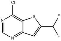 4-Chloro-6-(difluoromethyl)thieno[3,2-d]pyrimidine Struktur